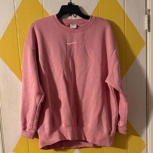 Nike oversized Pink Crewneck Sweatshirt
